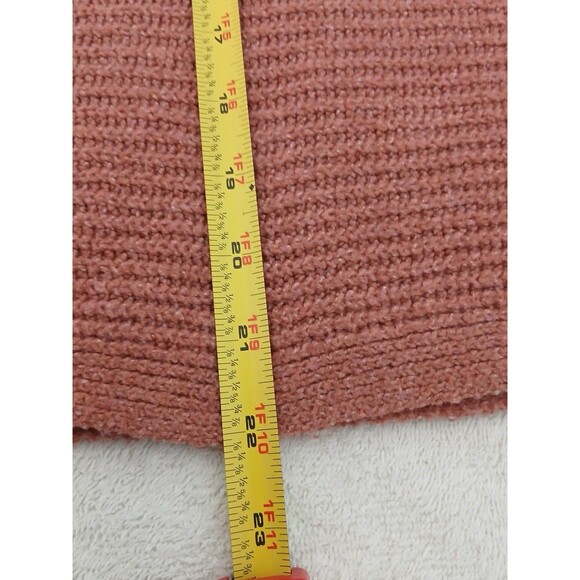 Olive + Oak Womens Sweater Pink Small Collared Tight Knit Bohemian Peasant - Picture 9 of 15